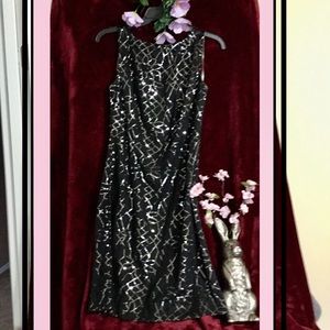 💜AMERICAN LIVING Black Sequin Dress